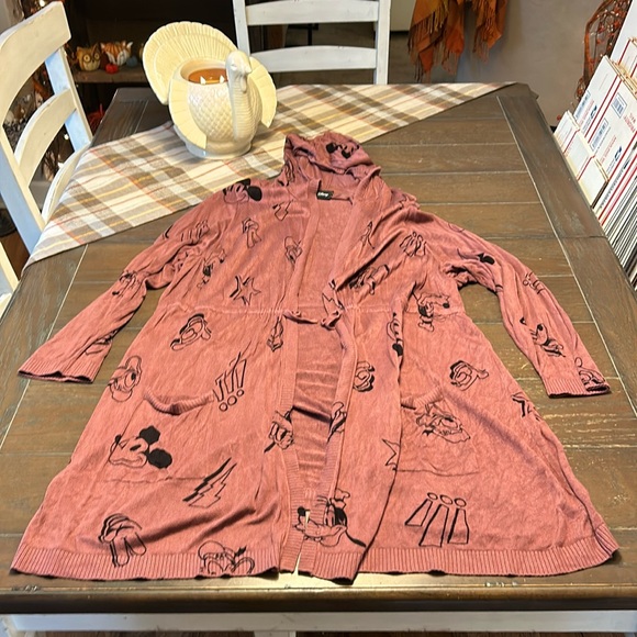 torrid Sweaters - Torrid Disney Mickey and friends open front cardigan. Size 4X.Burgundy and black